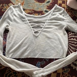 Light airy cropped shirt